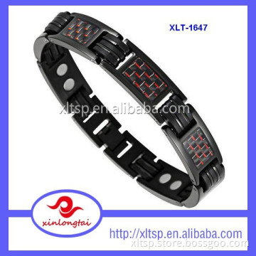 2016 hottest silicone rubber ball wristband bracelet blood pressure magnetic bracelet